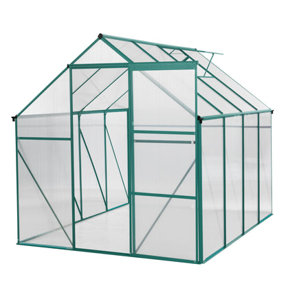 Green-6 x 8 FT Outdoor Patio Greenhouse - Free Shipping - Aurelia Clothing