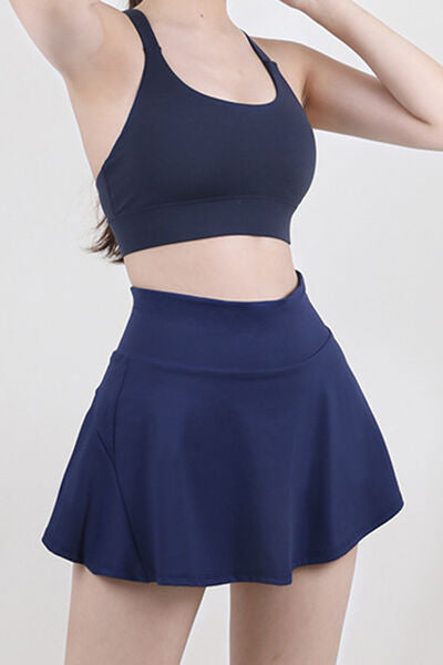 High Waist Pleated Active Skirt - Free Shipping - Aurelia Clothing
