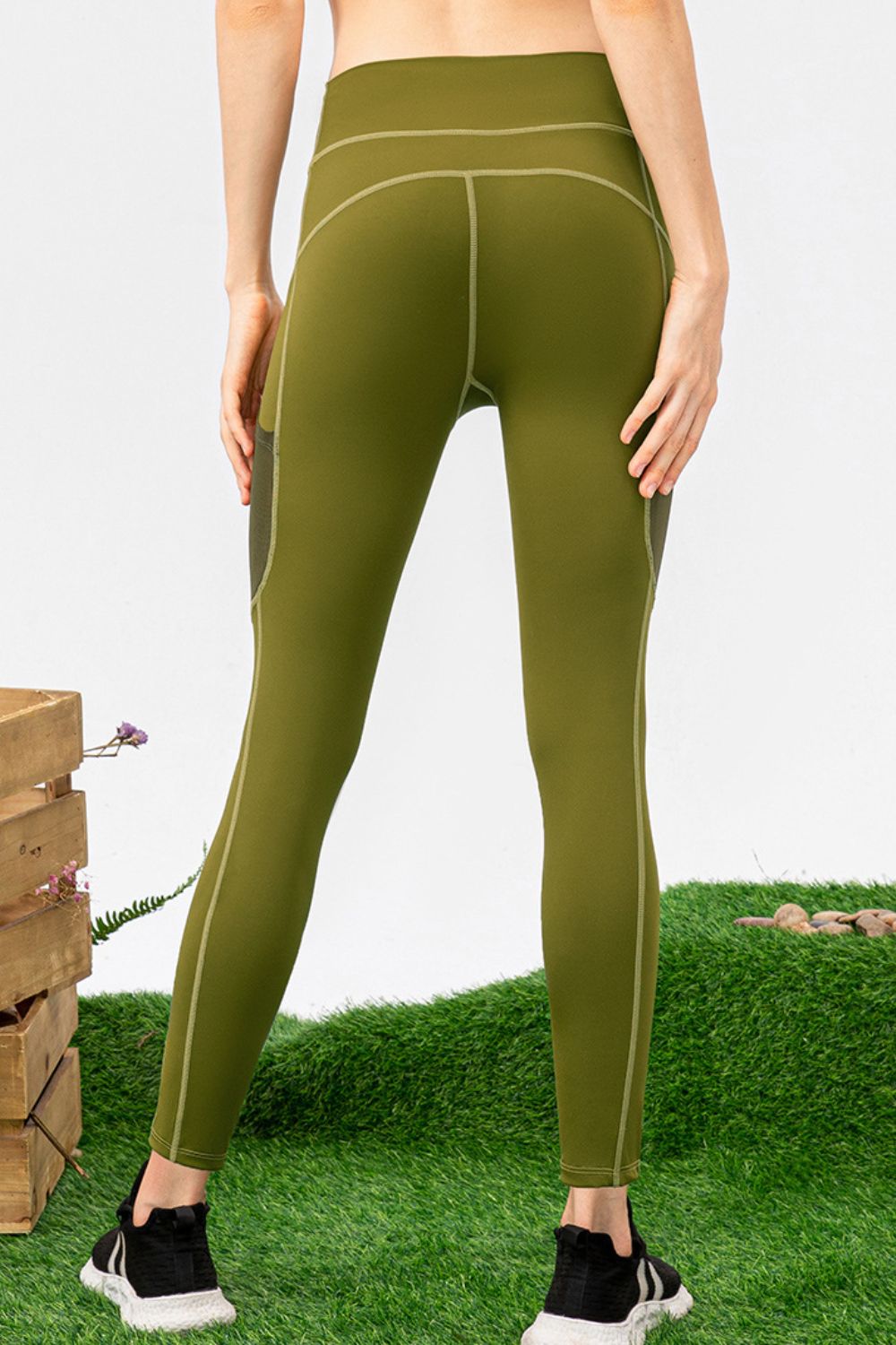 High Waist Slim Fit Long Sports Pants - Aurelia Clothing