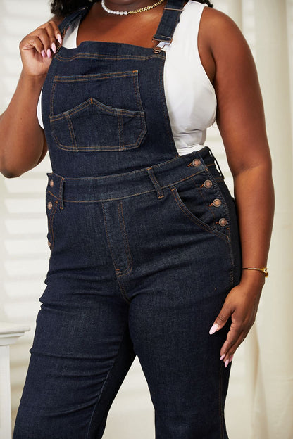 Judy Blue Full Size High Waist Classic Denim Overalls - Aurelia Clothing