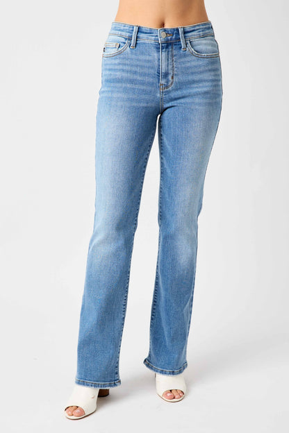 Judy Blue Full Size High Waist Straight Jeans - Aurelia Clothing