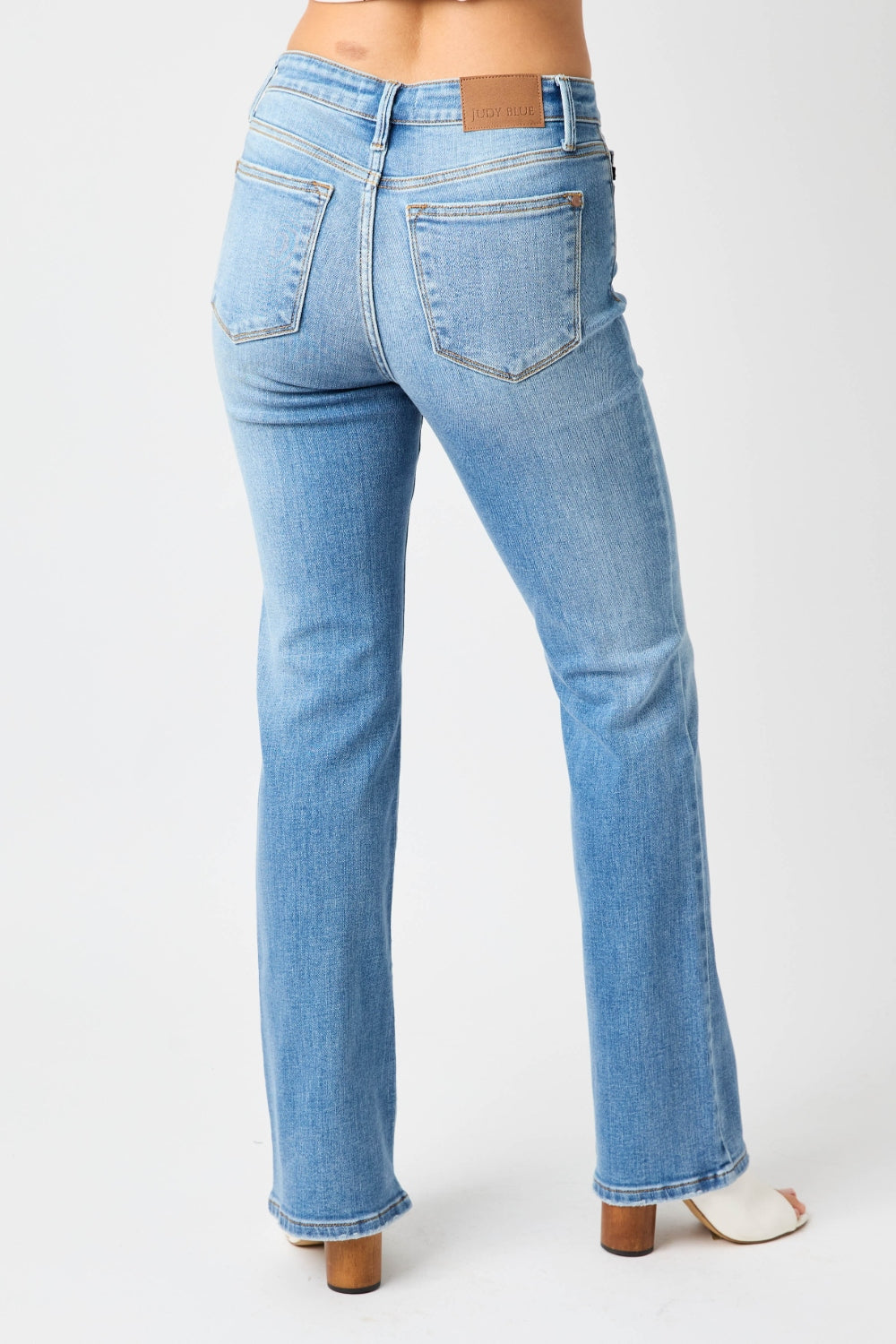 Judy Blue Full Size High Waist Straight Jeans - Aurelia Clothing