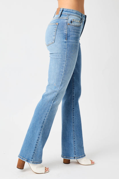 Judy Blue Full Size High Waist Straight Jeans - Aurelia Clothing