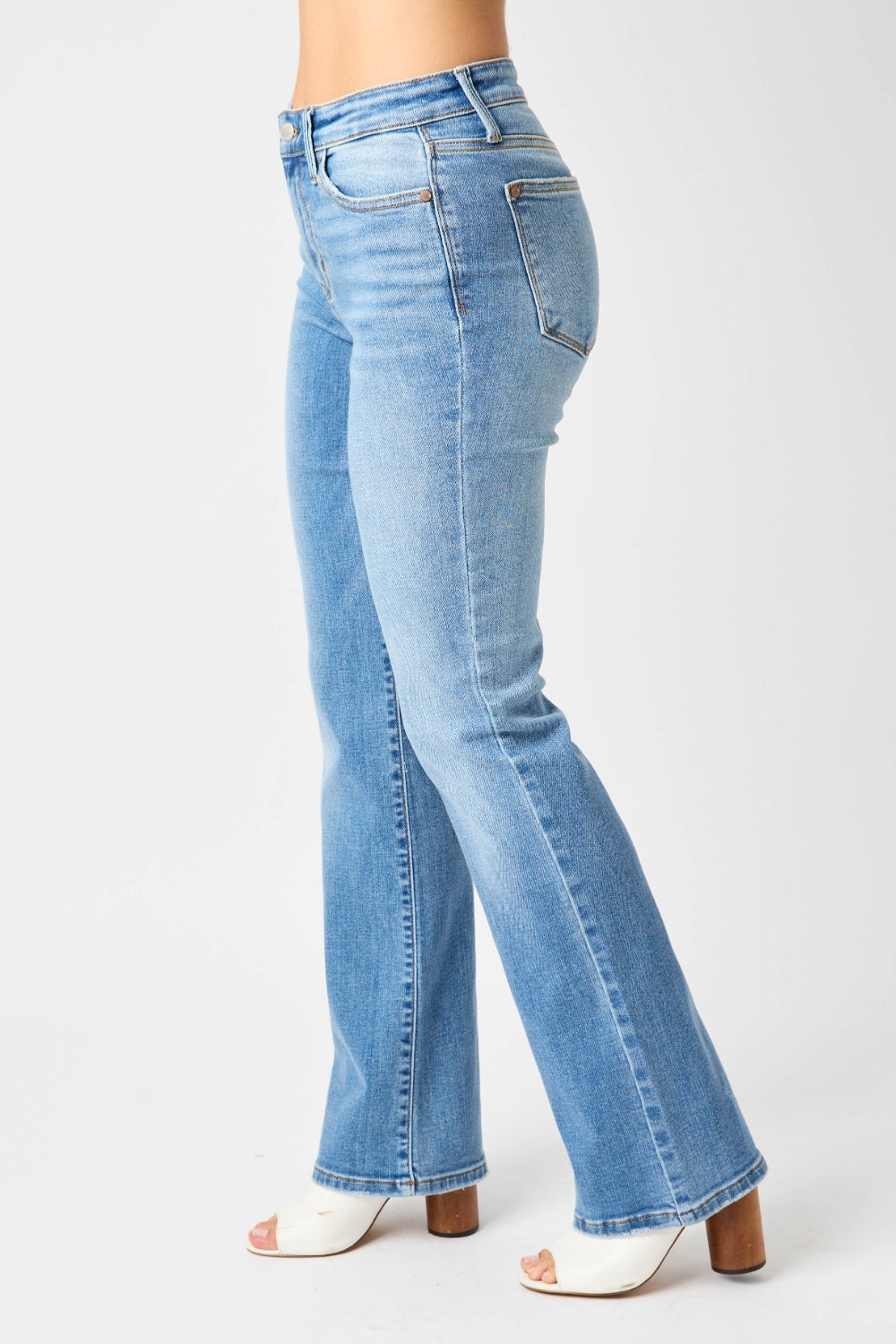 Judy Blue Full Size High Waist Straight Jeans - Aurelia Clothing