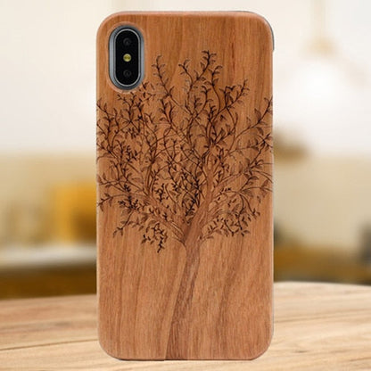 Laser Engraving Real Wood Cell Phone Case for iPhone XS MAX XR 7 8PLUS X Wooden Unique Shock Customized Bamboo Phone Cover Shell -  Free Shipping - Aurelia Clothing