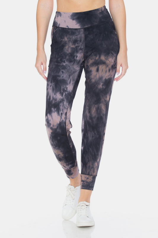 Leggings Depot Tie-Dye High Waist Cropped Leggings - Free Shipping - Aurelia Clothing