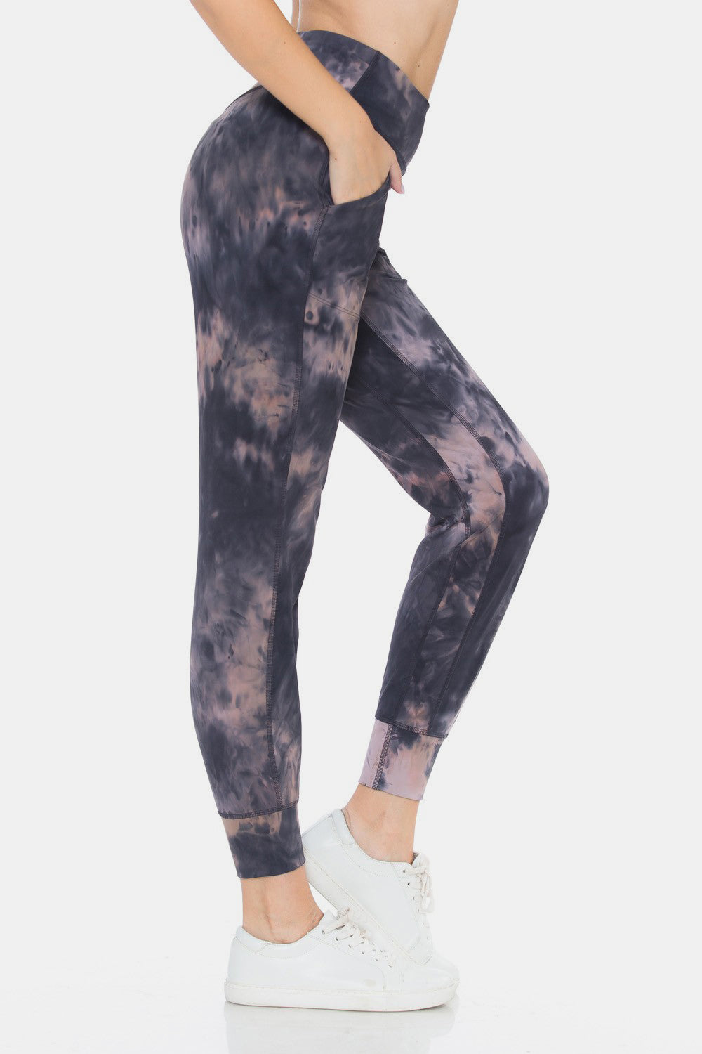 Leggings Depot Tie-Dye High Waist Cropped Leggings - Free Shipping - Aurelia Clothing