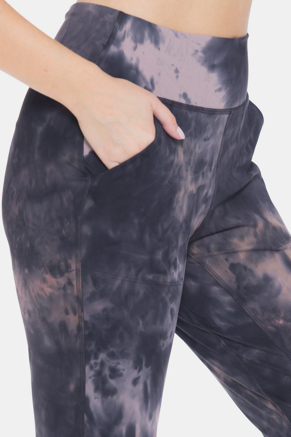 Leggings Depot Tie-Dye High Waist Cropped Leggings - Free Shipping - Aurelia Clothing