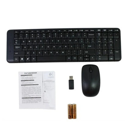 Logitech MK220 Wireless Keyboard and Mouse Combo Set Gaming Lap Top Gamer Original Optical Waterproof Ergonomics Keyboard Mouse - Free Shipping - Aurelia Clothing