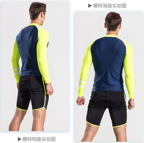 Long Sleeves Men Beach T-shirt Rash Guards Swimsuit - Free Shipping - Aurelia Clothing