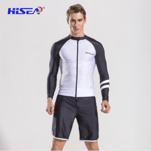 Long Sleeves Men Beach T-shirt Rash Guards Swimsuit - Free Shipping - Aurelia Clothing