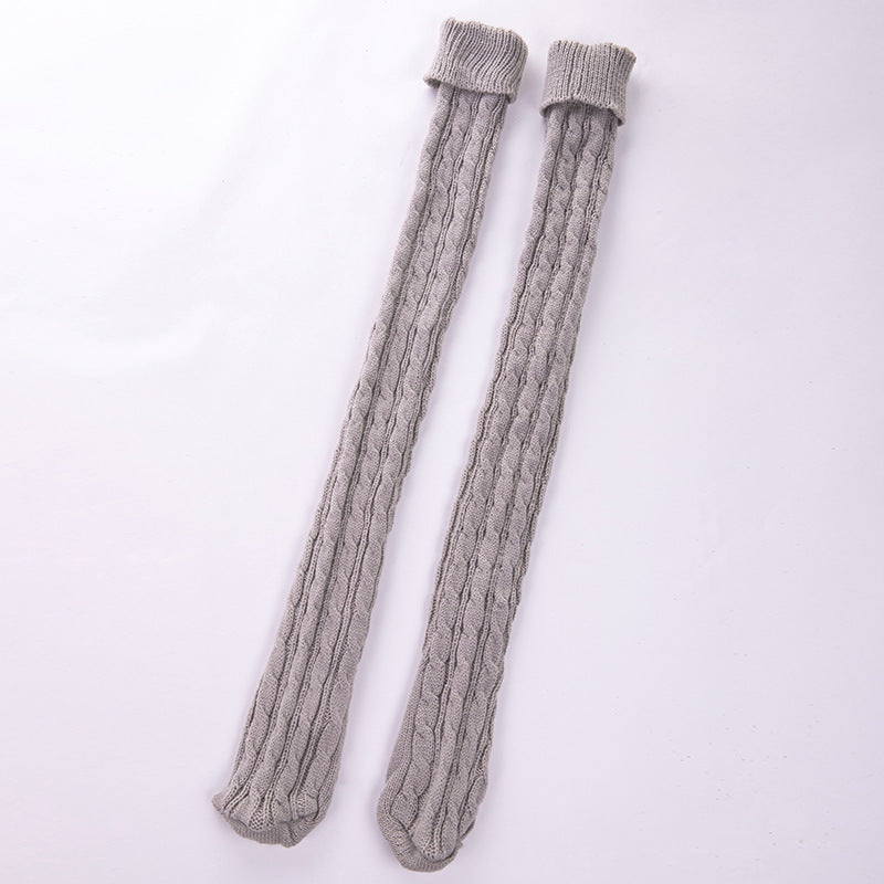 Long tube over the knee pile of socks - Free Shipping - Aurelia Clothing