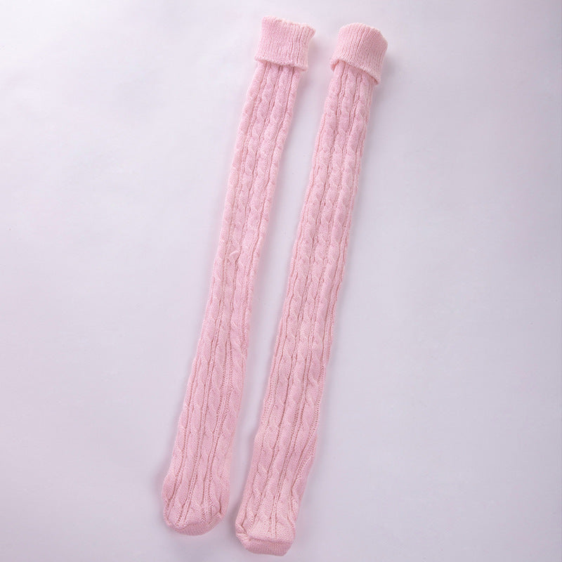 Long tube over the knee pile of socks - Free Shipping - Aurelia Clothing