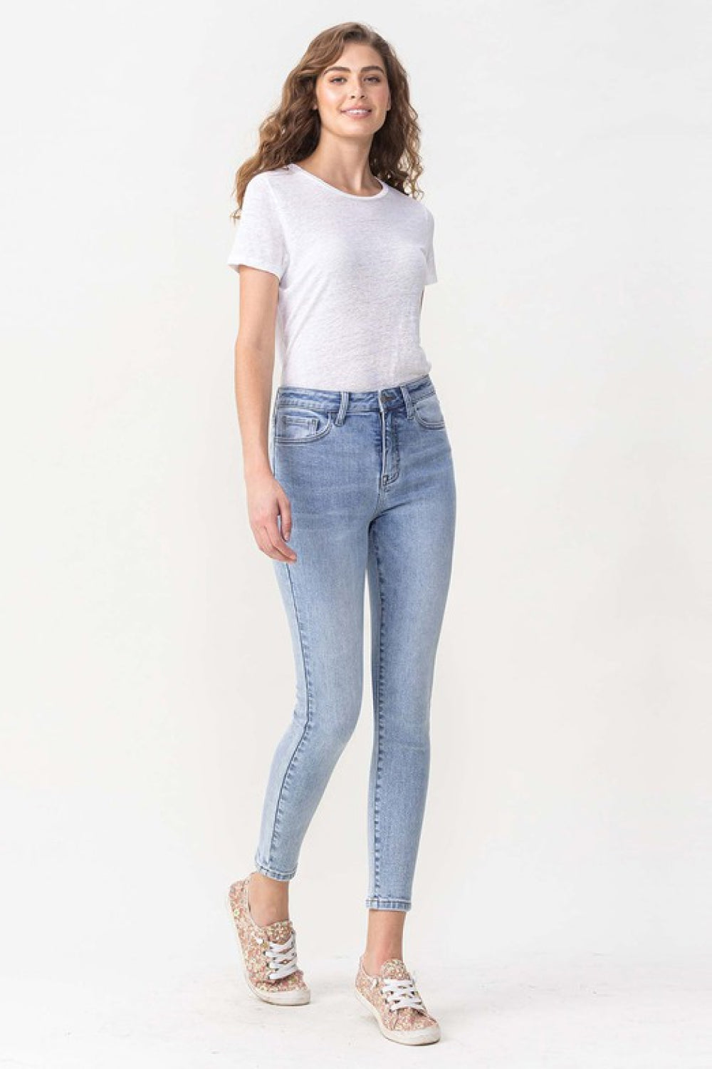 Lovervet Full Size Talia High Rise Crop Skinny Jeans - Aurelia Clothing