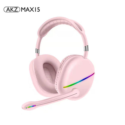 MAX15 New RGB Headset Bluetooth Headset External Microphone Subwoofer Long Battery Life Gaming Headset - Free Shipping - Aurelia Clothing