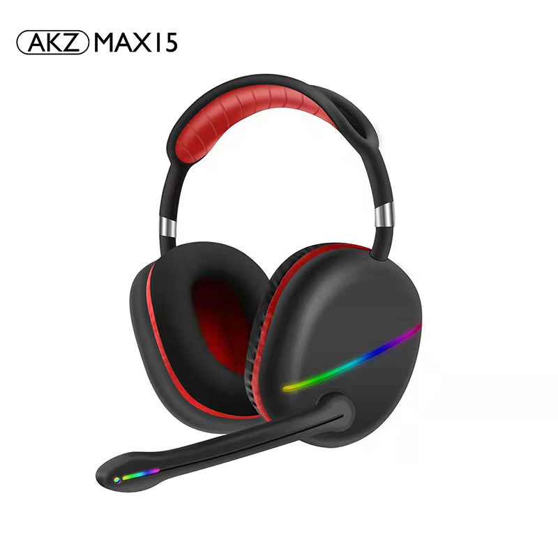 MAX15 New RGB Headset Bluetooth Headset External Microphone Subwoofer Long Battery Life Gaming Headset - Free Shipping - Aurelia Clothing