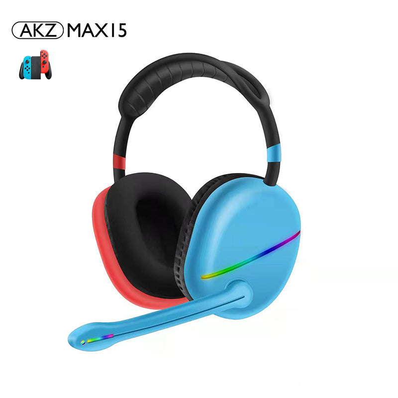 MAX15 New RGB Headset Bluetooth Headset External Microphone Subwoofer Long Battery Life Gaming Headset - Free Shipping - Aurelia Clothing