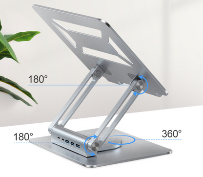 MCHOSE LS928 3rd Generation Laptop Stand Aluminum Alloy Folding High Lifting Rotary Stand - Free Shipping - Aurelia Clothing