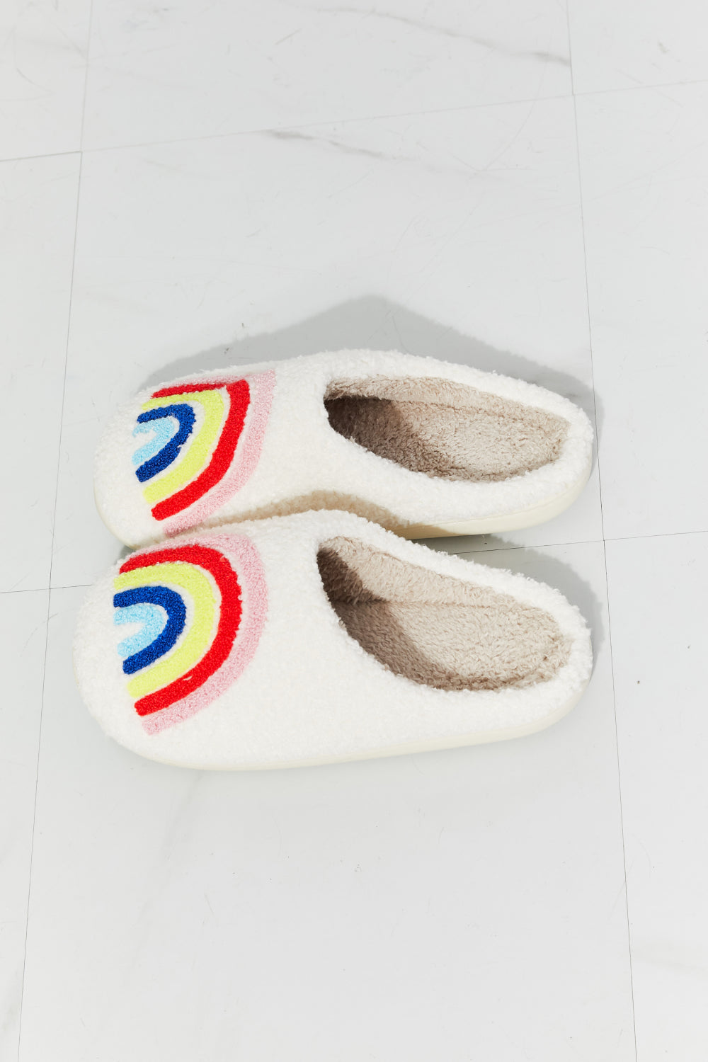 MMShoes Rainbow Plush Slipper - Aurelia Clothing