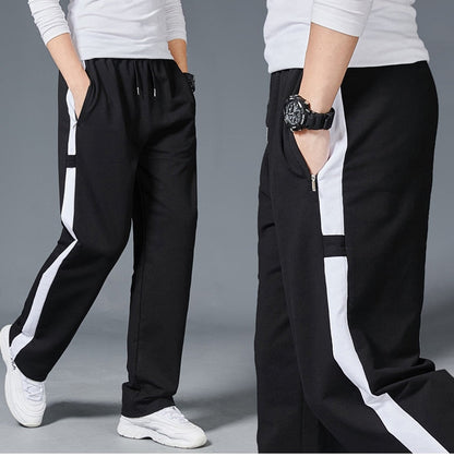 Men Loose Sport Running Stripe Sweatpants Fitness Training Pants Mens Straight Trousers Tracksuit Jogging Sportswear - Free Shipping - Aurelia Clothing