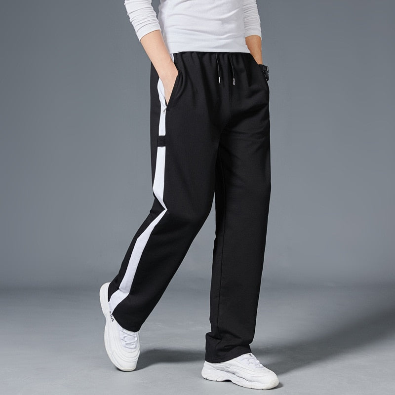 Men Loose Sport Running Stripe Sweatpants Fitness Training Pants Mens Straight Trousers Tracksuit Jogging Sportswear - Free Shipping - Aurelia Clothing