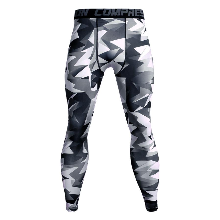 Mens Camo Compression Pants Fit wear Jogging Leggings -  Free Shipping - Aurelia Clothing