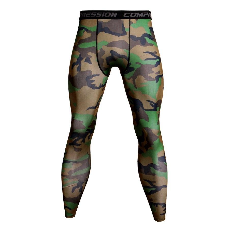 Mens Camo Compression Pants Fit wear Jogging Leggings -  Free Shipping - Aurelia Clothing