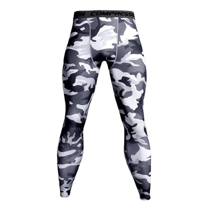 Mens Camo Compression Pants Fit wear Jogging Leggings -  Free Shipping - Aurelia Clothing