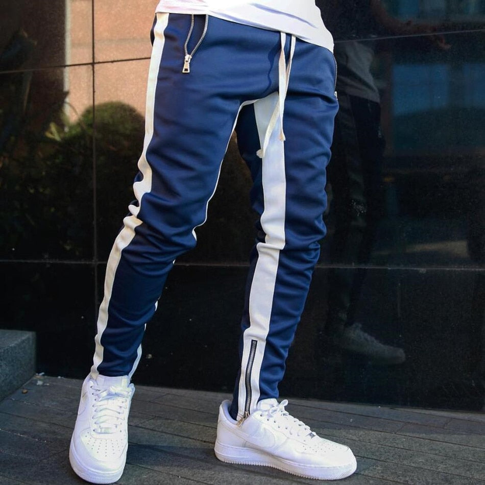 Mens Joggers Casual Pants Fitness Men Sportswear Tracksuit Bottoms Skinny Sweatpants Trousers - Free Shipping - Aurelia Clothing