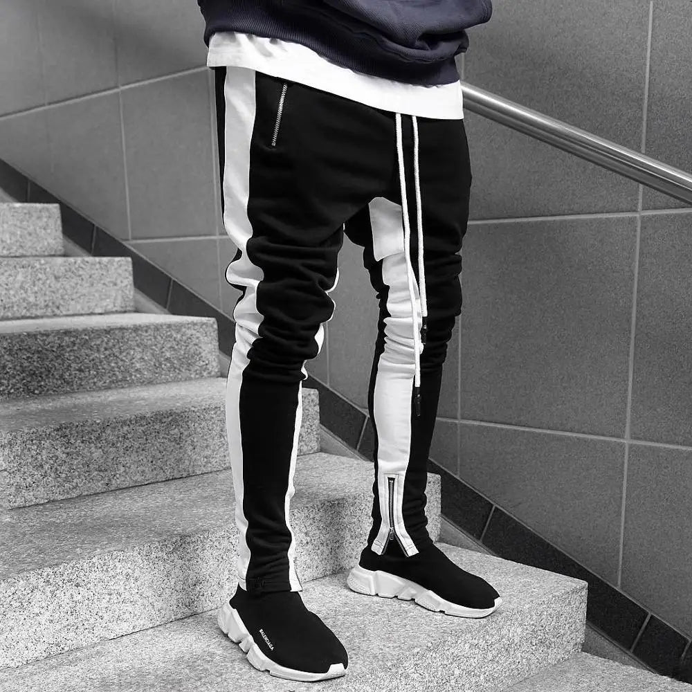 Mens Joggers Casual Pants Fitness Men Sportswear Tracksuit Bottoms Skinny Sweatpants Trousers - Free Shipping - Aurelia Clothing