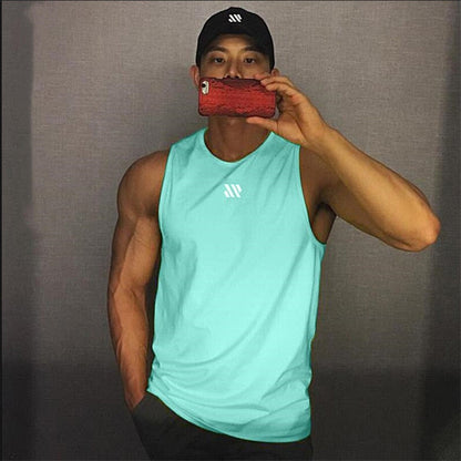 Mens fitness gyms Tank top men Fitness sleeveless shirt Male mesh breathable Sports vest Undershirt Gyms Running vest men - Free Shipping - Aurelia Clothing