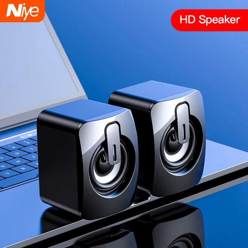 Mini Computer Speaker USB Wired Speakers 3D Stereo Sound Surround Loudspeaker For PC Laptop Notebook Not bluetooth Loudspeakers - Free Shipping - Aurelia Clothing