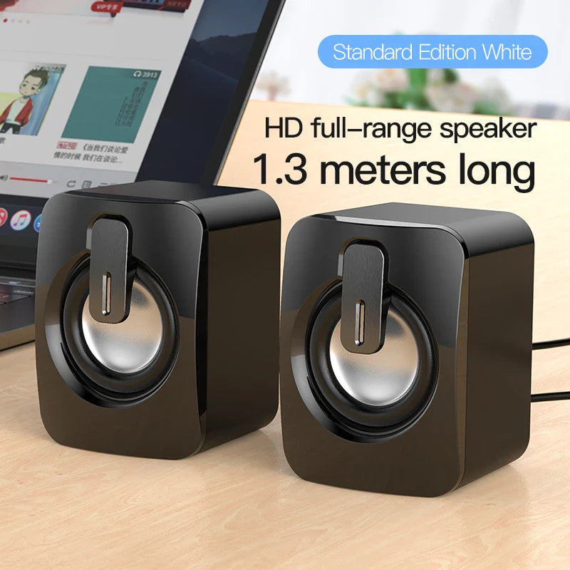 Mini Computer Speaker USB Wired Speakers 3D Stereo Sound Surround Loudspeaker For PC Laptop Notebook Not bluetooth Loudspeakers - Free Shipping - Aurelia Clothing