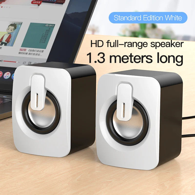 Mini Computer Speaker USB Wired Speakers 3D Stereo Sound Surround Loudspeaker For PC Laptop Notebook Not bluetooth Loudspeakers - Free Shipping - Aurelia Clothing