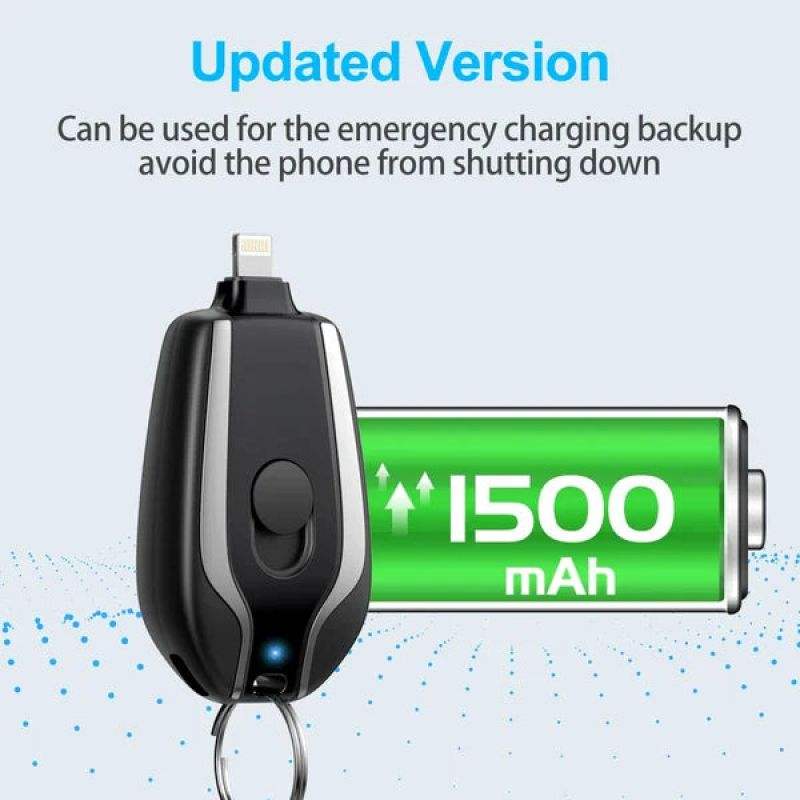 Mini Key Chain Charging Bag Portable Mobile Power Wireless Portable 1500mA Emergency Power -  Free Shipping - Aurelia Clothing