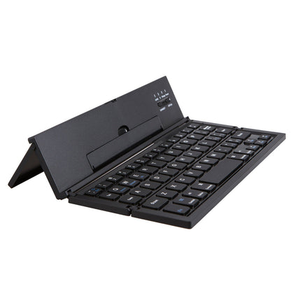 Mini blue tooth foldable pc keyboard portable notebook three fold keyboard for business laptop pad computer - Free Shipping - Aurelia Clothing