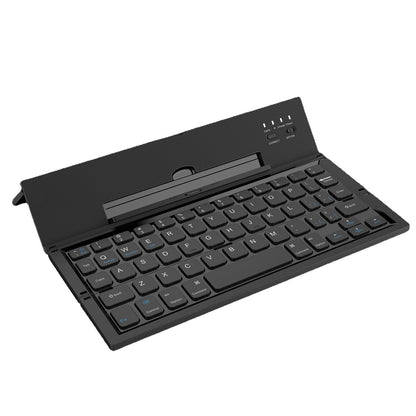 Mini blue tooth foldable pc keyboard portable notebook three fold keyboard for business laptop pad computer - Free Shipping - Aurelia Clothing