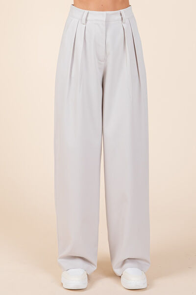 Mittoshop Pintuck Detail High Rise Pants - Aurelia Clothing