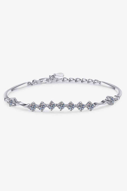 Moissanite 925 Sterling Silver Bracelet - Aurelia Clothing