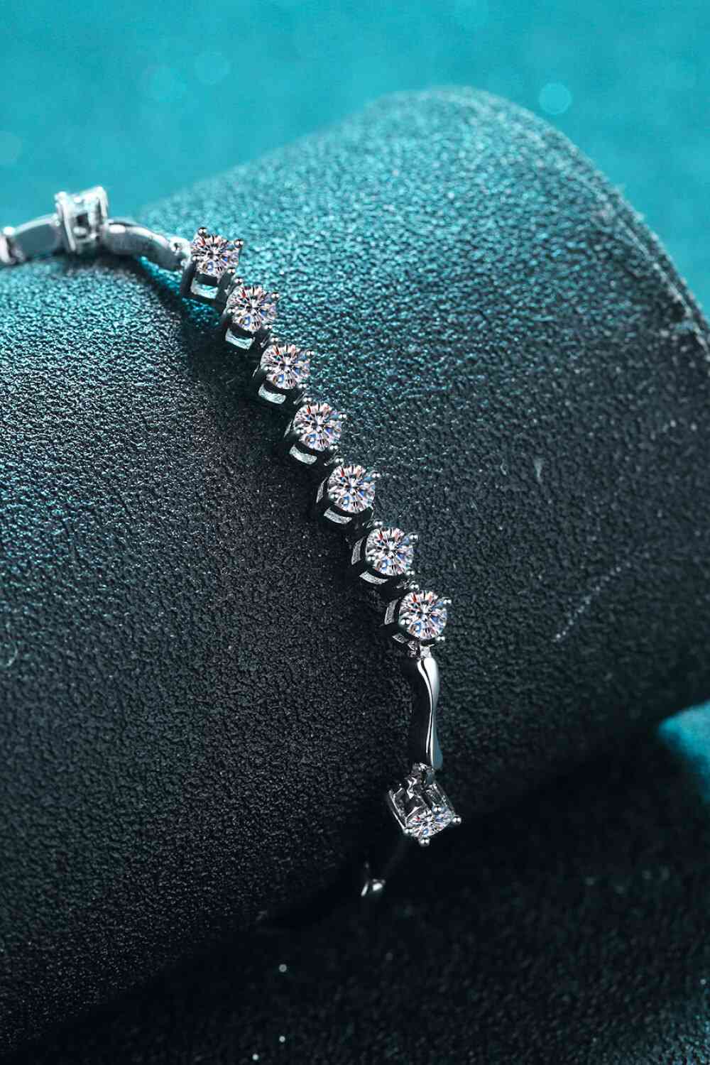 Moissanite 925 Sterling Silver Bracelet - Aurelia Clothing