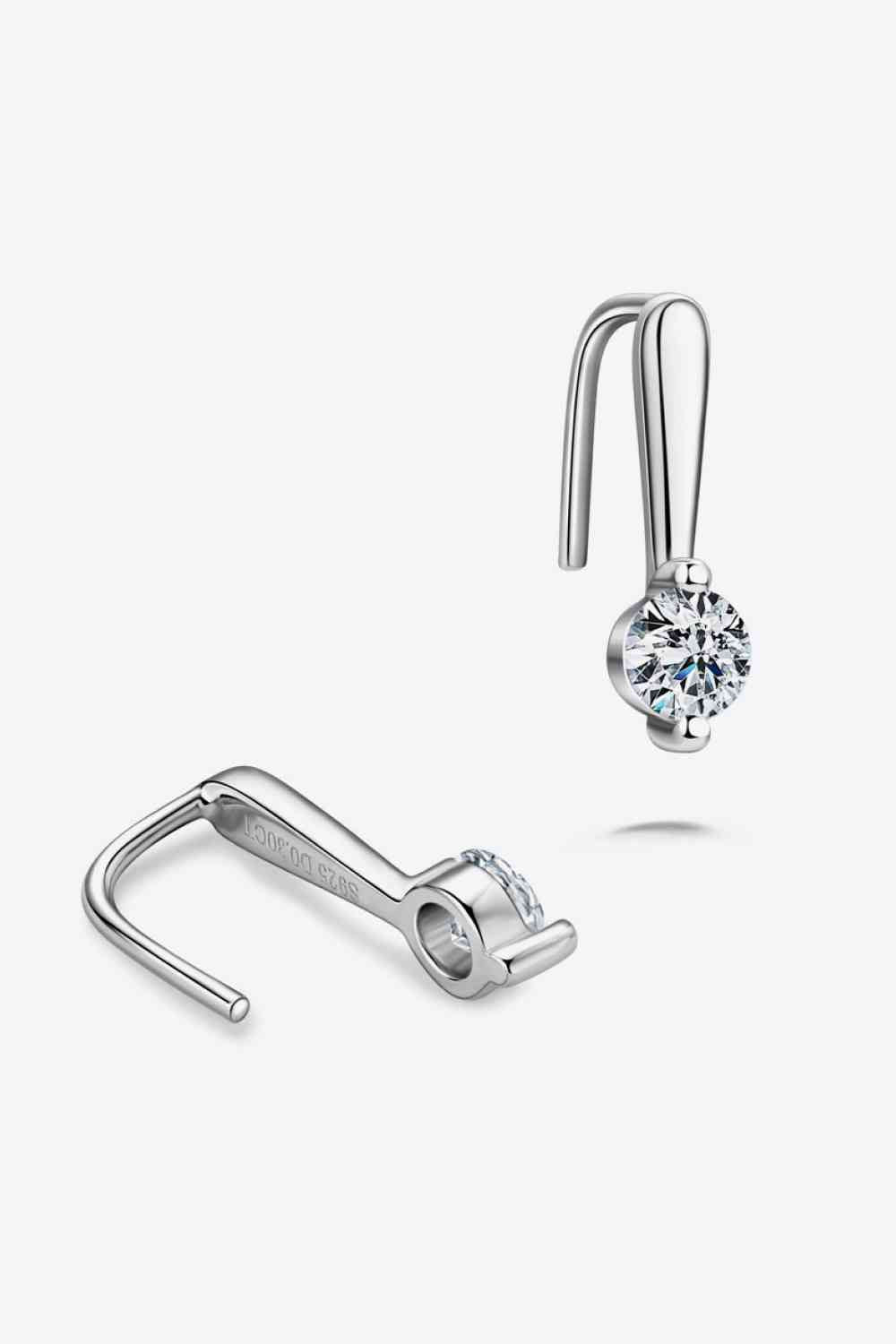 Moissanite 925 Sterling Silver Earrings - Aurelia Clothing