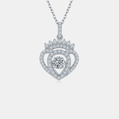 Moissanite 925 Sterling Silver Necklace - Aurelia Clothing