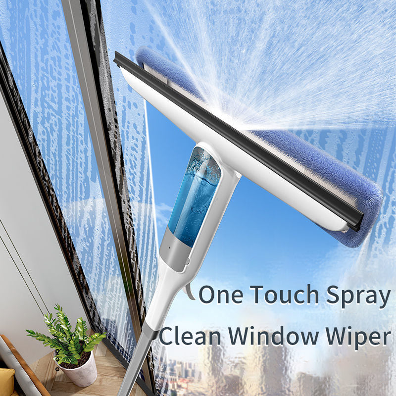 Multifunctional Spray Mop Window Cleaner Glass Wiper with Silicone Scraper Shower Wiper Floor Cleaning Mop Window Washer - Free Shipping - Aurelia Clothing