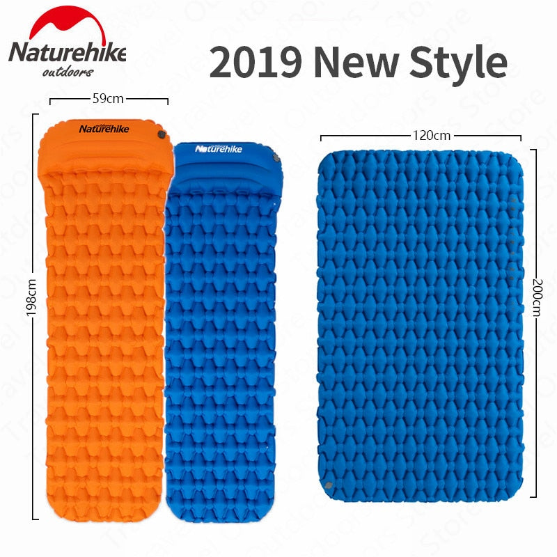 Naturehike Outdoor Camping Mat Inflatable Bag Inflatable Tent Sleeping Pad Ultralight Portable Picnic Air Mat Camping Picnic Pad - Free Shipping - Aurelia Clothing