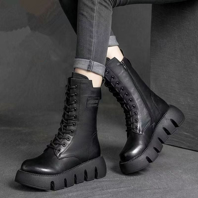 New Doc Martens boots with thick cotton mid-calf boots platform snow boots - Free Shipping - Aurelia Clothing