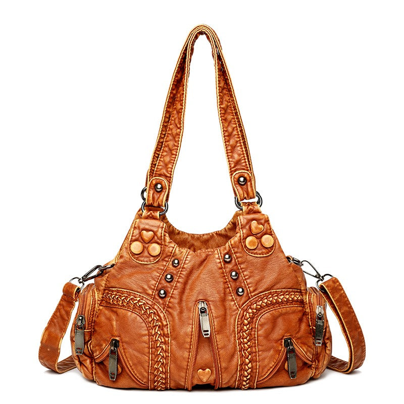 New European and American Retro Womens Bag Handbag Fashion Trend Large Capacity One Shoulder Crossbody Bag - Free Shipping - Aurelia Clothing