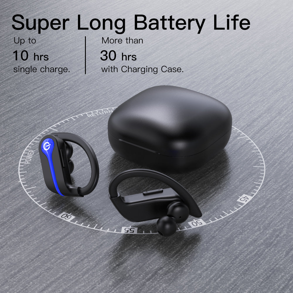 New Long Life Noise Cancelling Wireless Bluetooth Headset TWS In-Ear Q62 Sports Business Bluetooth Headset - Free Shipping - Aurelia Clothing