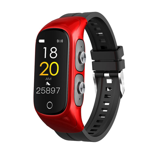 New N8 Smart Bracelet Pair Ear Bluetooth Headset Two-In-One Sports Watch - Free Shipping - Aurelia Clothing