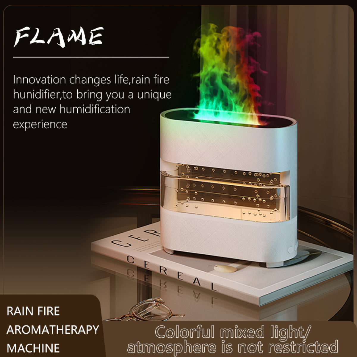 New Products Rain Cloud Fire Humidifier Water Drip Novedades  Rain Water Diffuser Fire Flame Humidifier Aroma Diffuser - Free Shipping - Aurelia Clothing