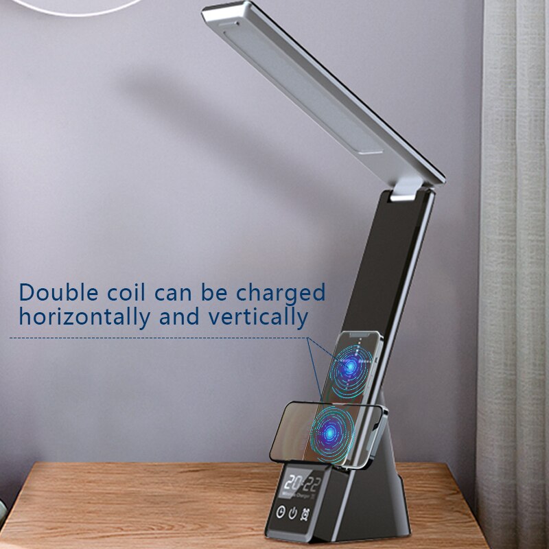 Newest Multi-Function Table Lamp Clock Convenient Three In One Fast Charger For Mobile Phone Watch Headset Wireless Charging - Free Shipping - Aurelia Clothing